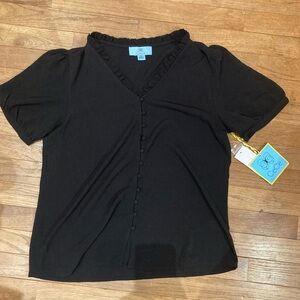 Cece black blouse